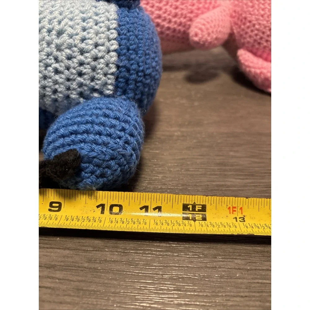 Angel & Stitch -Lilo & Stitch Disney Plush Handmade Crochet Amigurumi 11‎ Inch